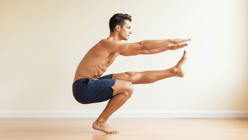 Chair Pose on One Leg