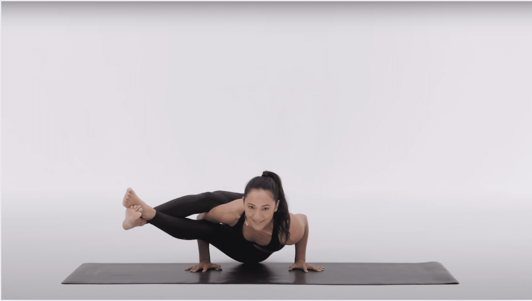 Eight-Angle Pose on One Leg
