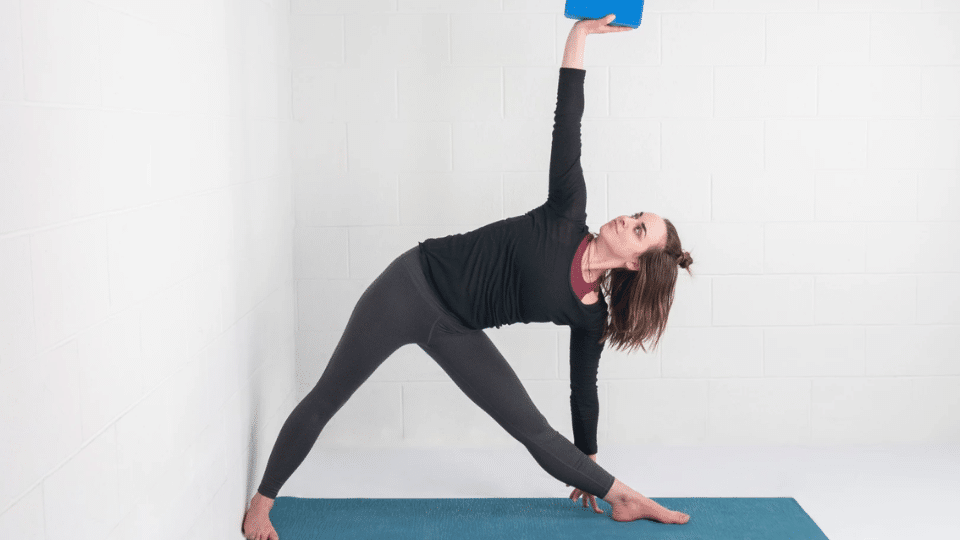 Wall Triangle Pose