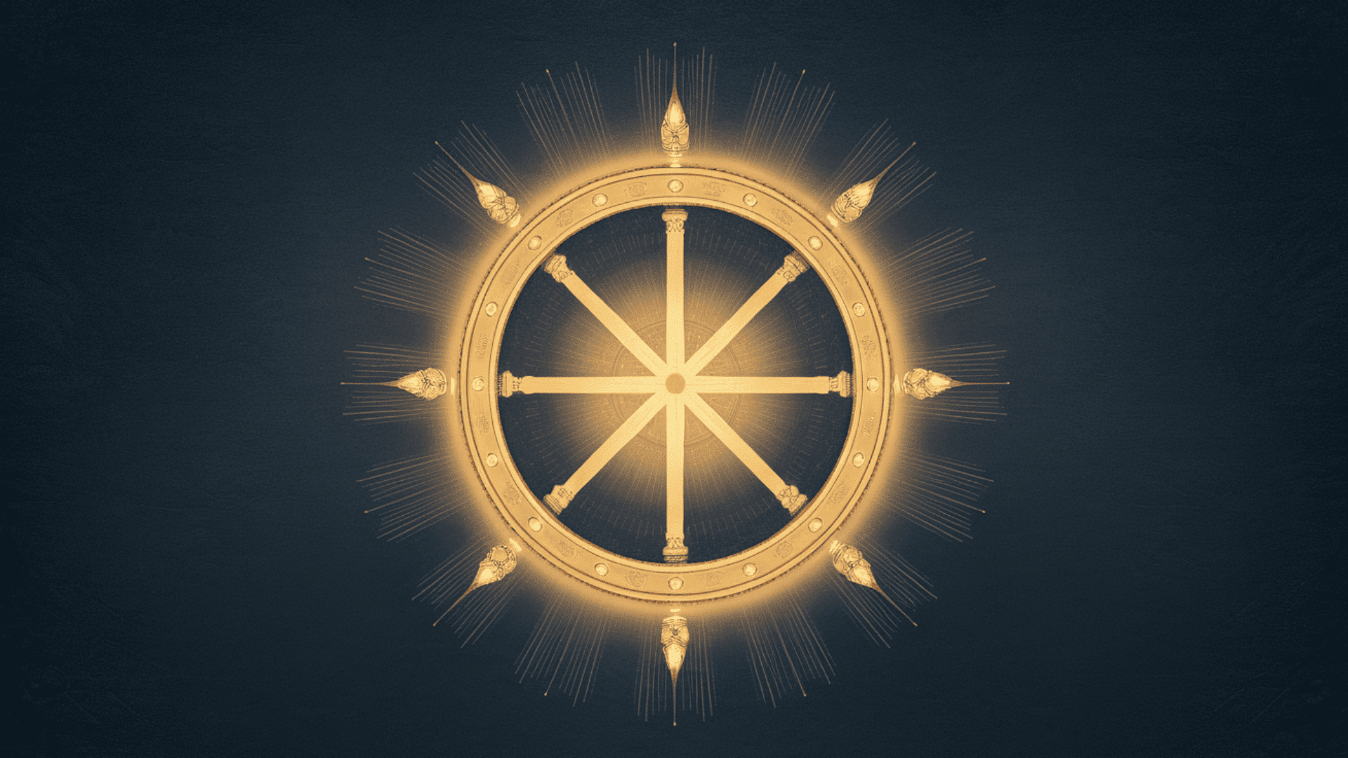 Dharma Wheel Symbol