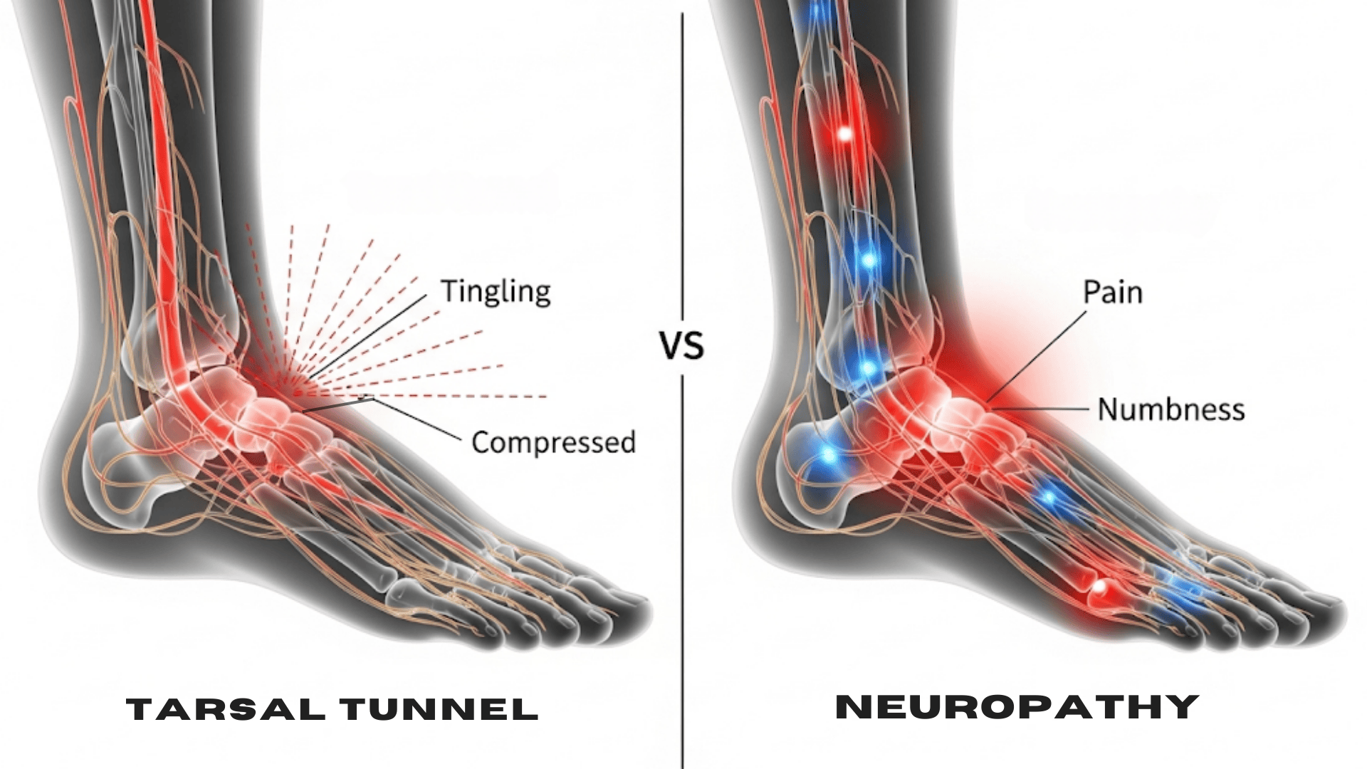 Nerve-Related Conditions (Tarsal Tunnel, Neuropathy)