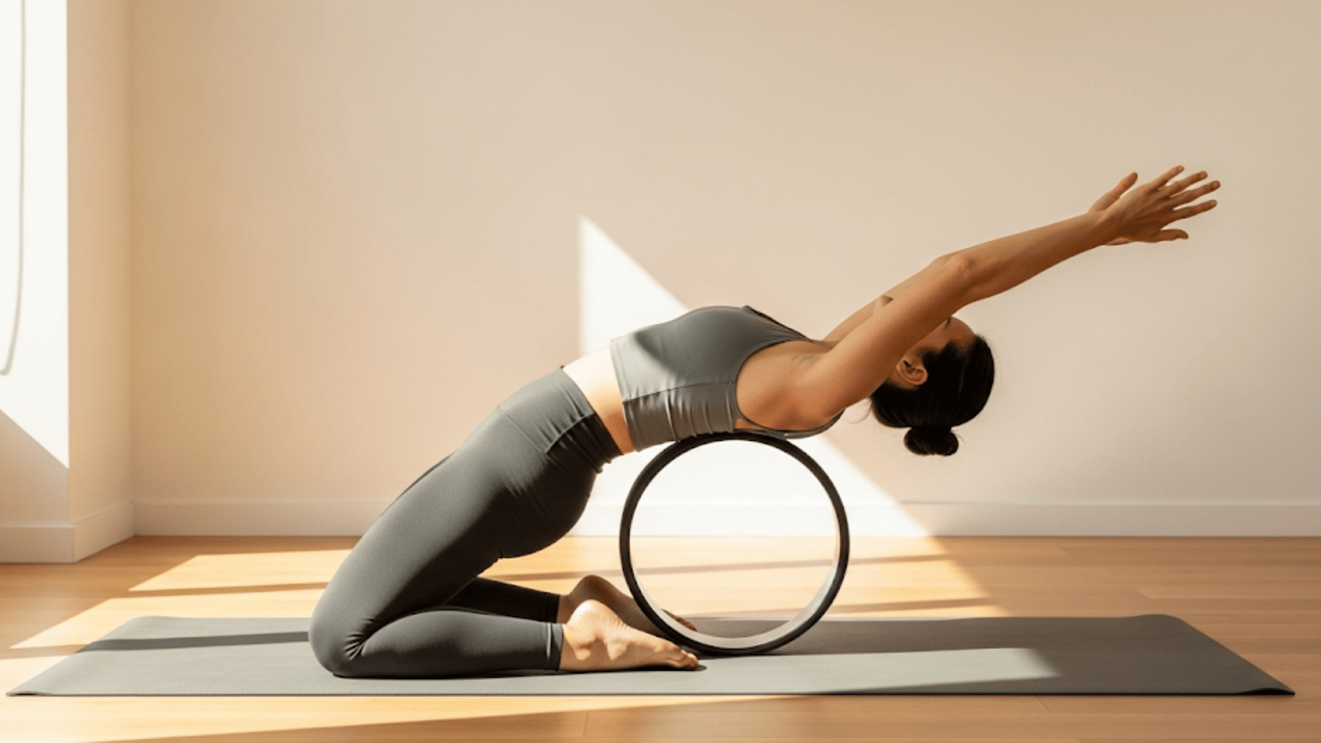 yoga wheel exercises