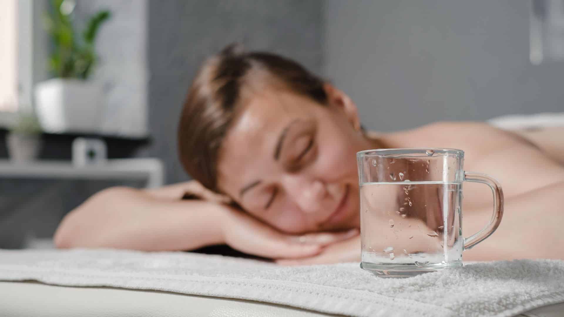 why drink water after massage