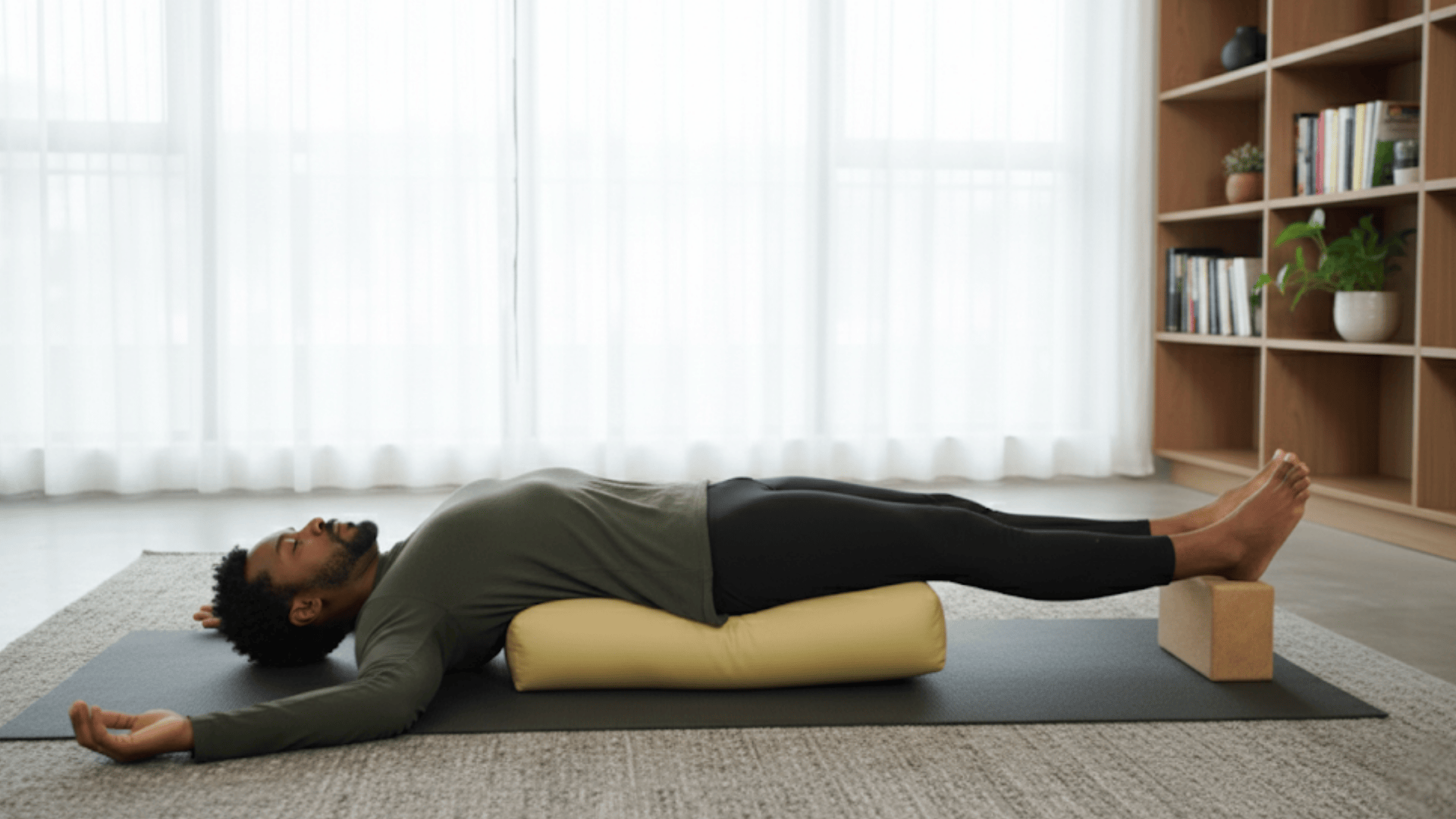 restorative yoga with props