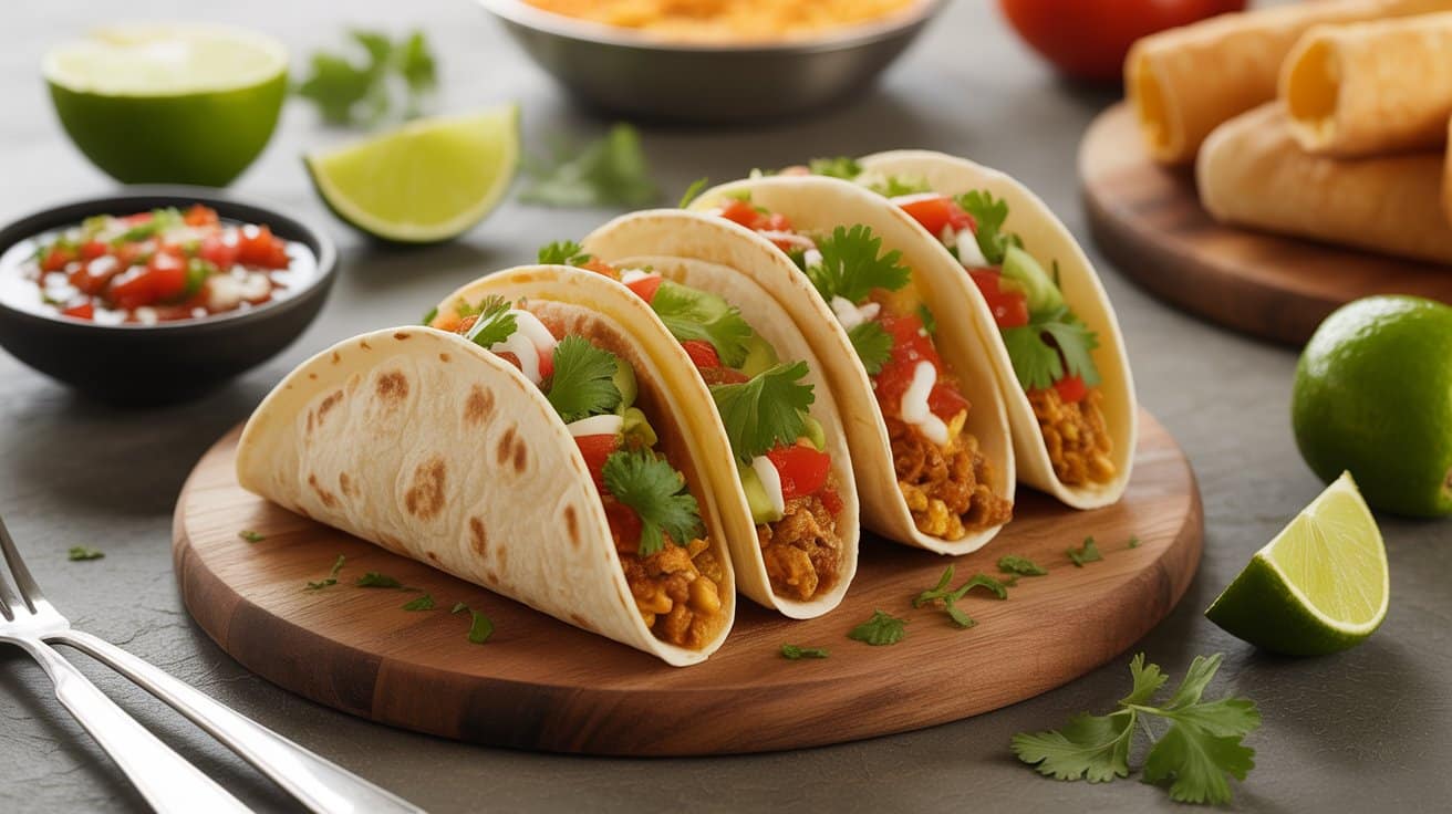 breakfast tacos with salsa