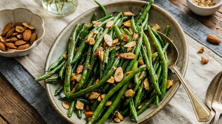 green bean almondine