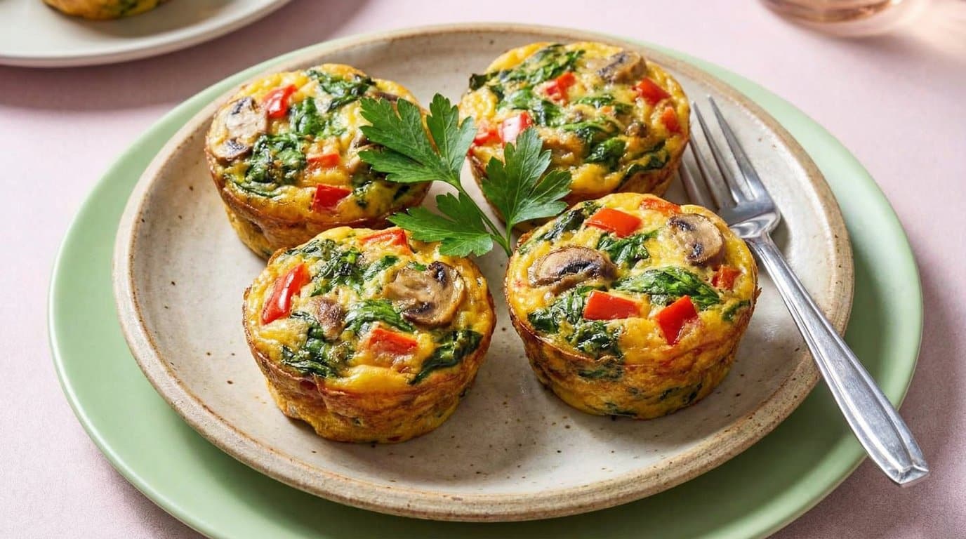 high protein egg muffins with veggies