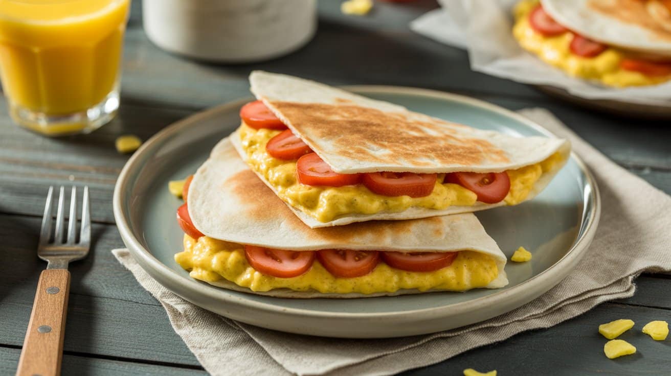 kid friendly breakfast quesadilla