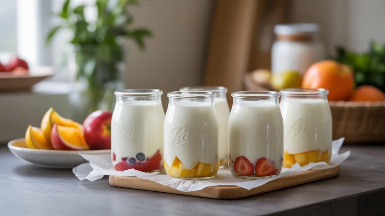 make ahead yogurt and fruit jars