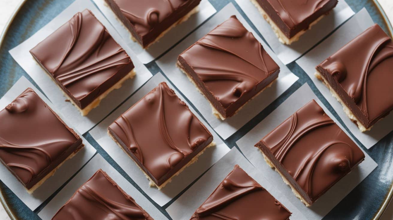 paleo No Bake Chocolate Tahini Bars