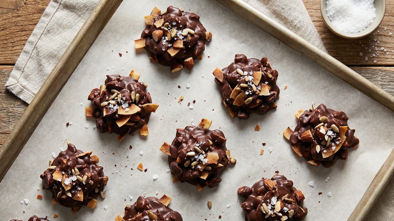paleo chocolate coconut clusters