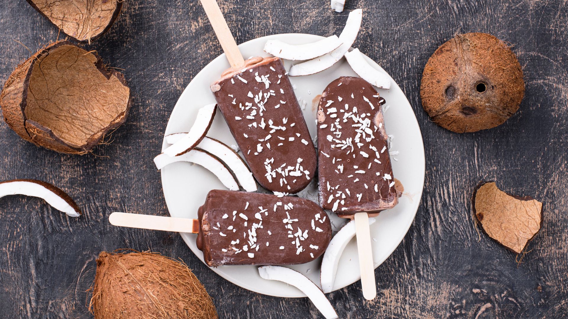paleo chocolate coconut popsicles
