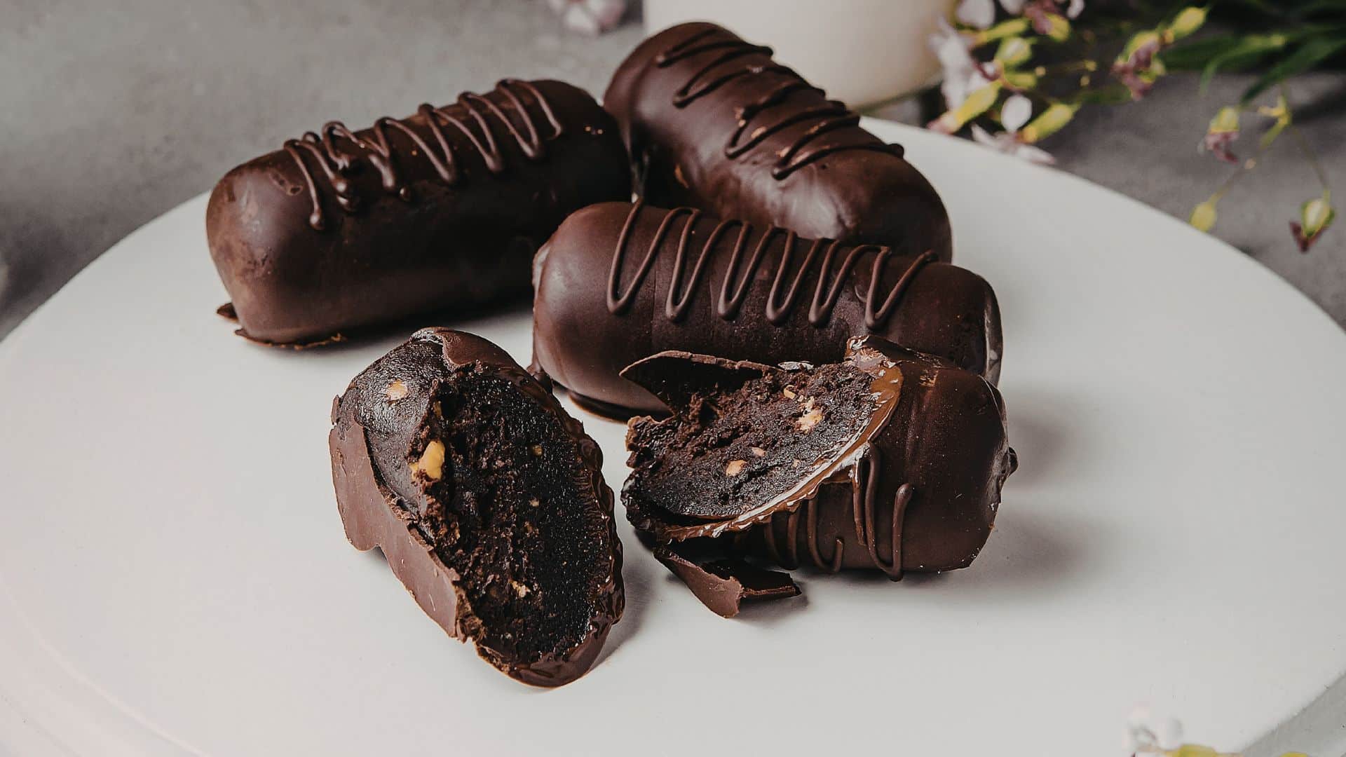 paleo chocolate covered stuffed dates