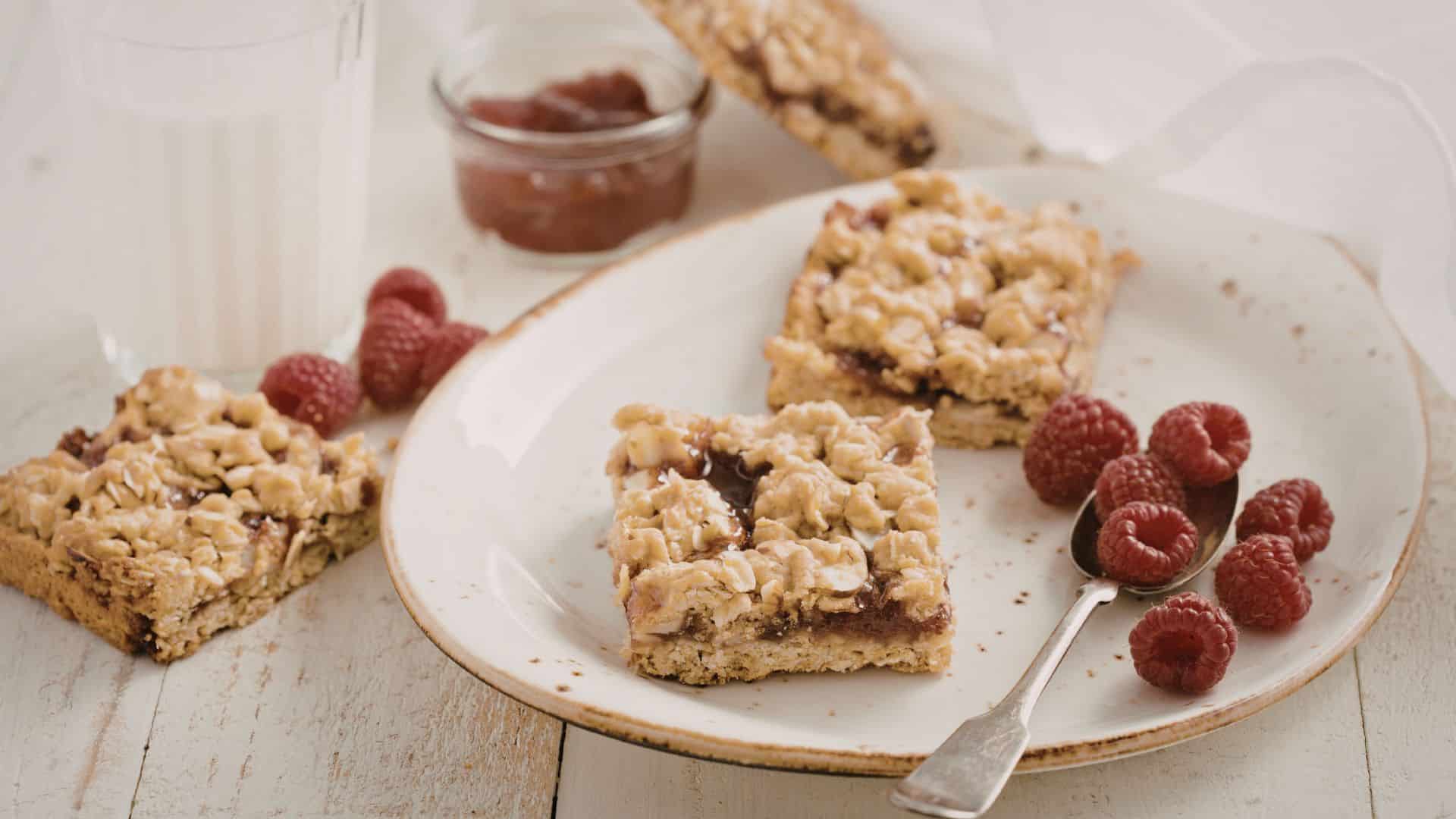 paleo no bake coconut raspberry bars