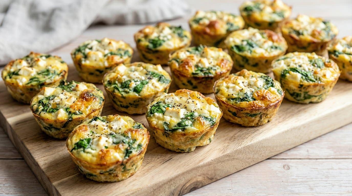 spinach and feta egg cups