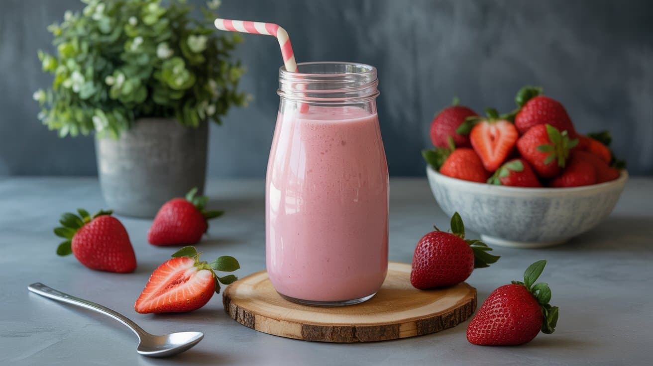 strawberry greek yogurt smoothie