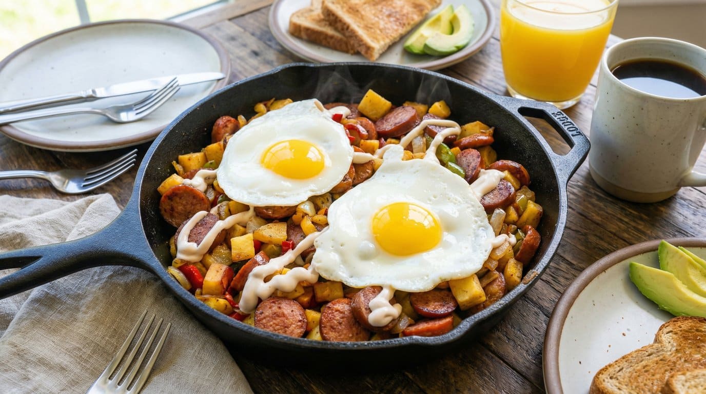 turkey sausage breakfast skillet
