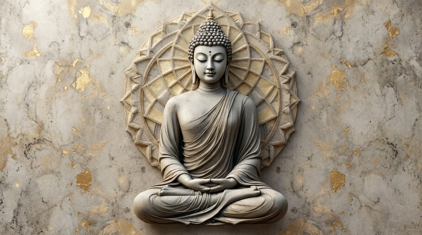 buddha-statue-with-sacred-mandala-background